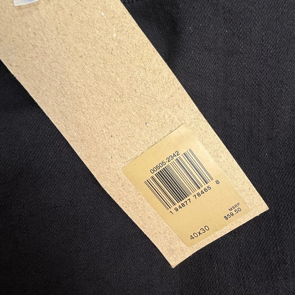 Levi's 505 Regular Fit Jeans Mens 40x30 Black Stretch Straight Leg 00505-2342